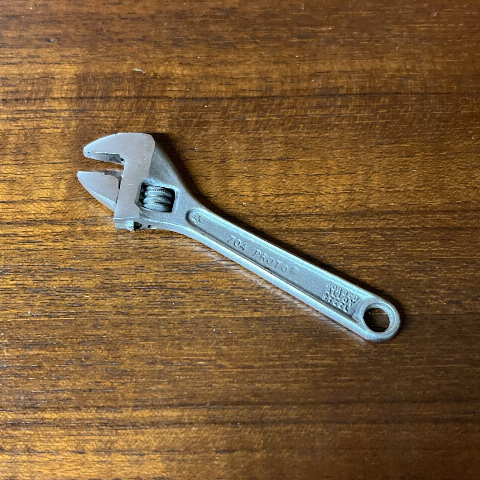 Vintage PROTO 704 4” Adjustable Wrench Excellent Condition