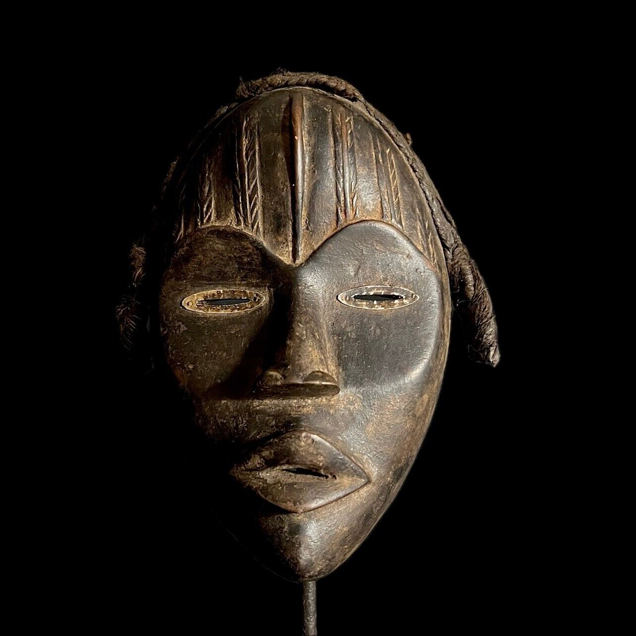 African Mask africa wood mask Handmade vintage Dan Déanglé Mask -G1971