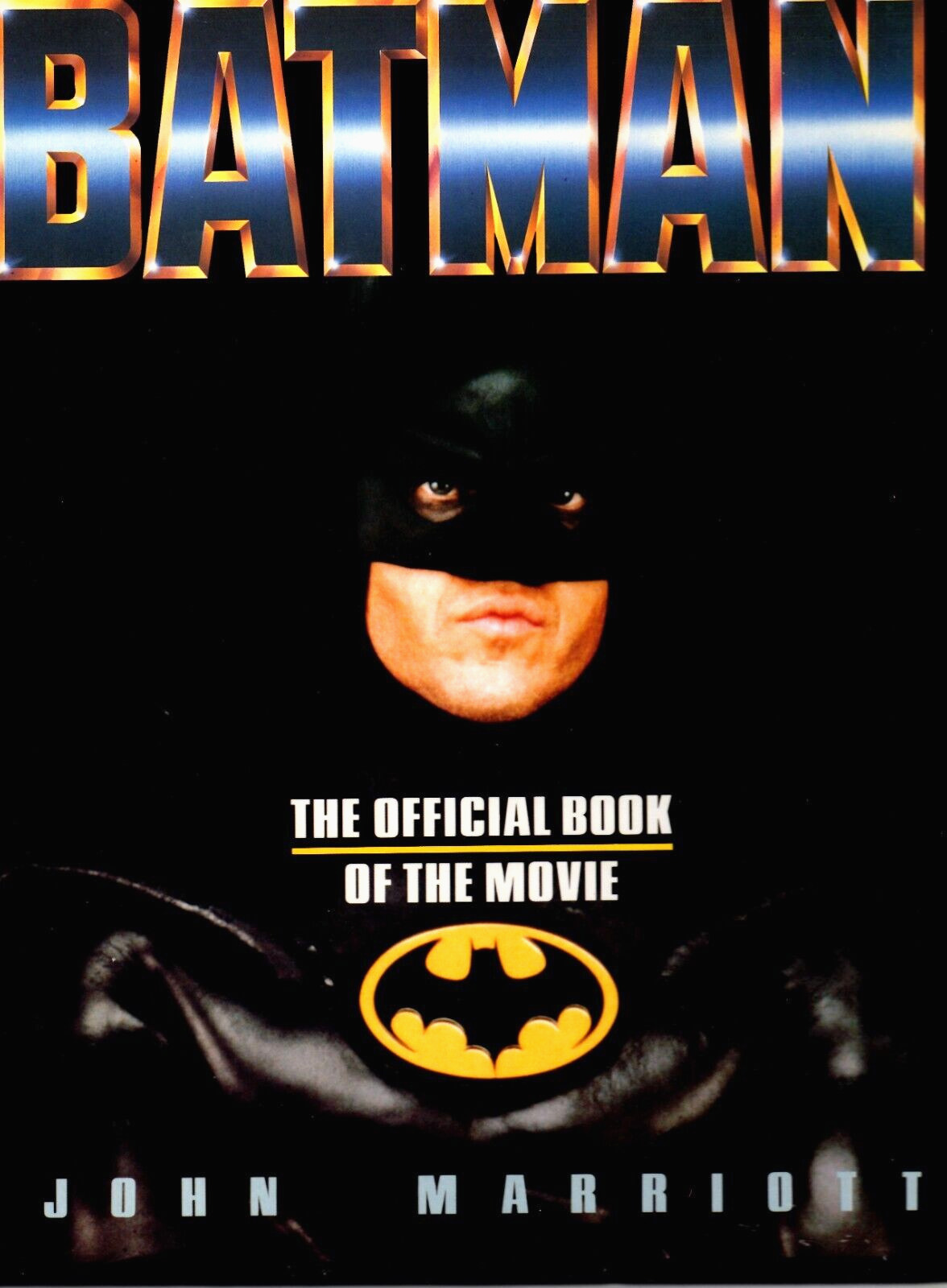 Batman The Official Book of the Movie, Hardcover 1989, Burton, Keaton, Basinger