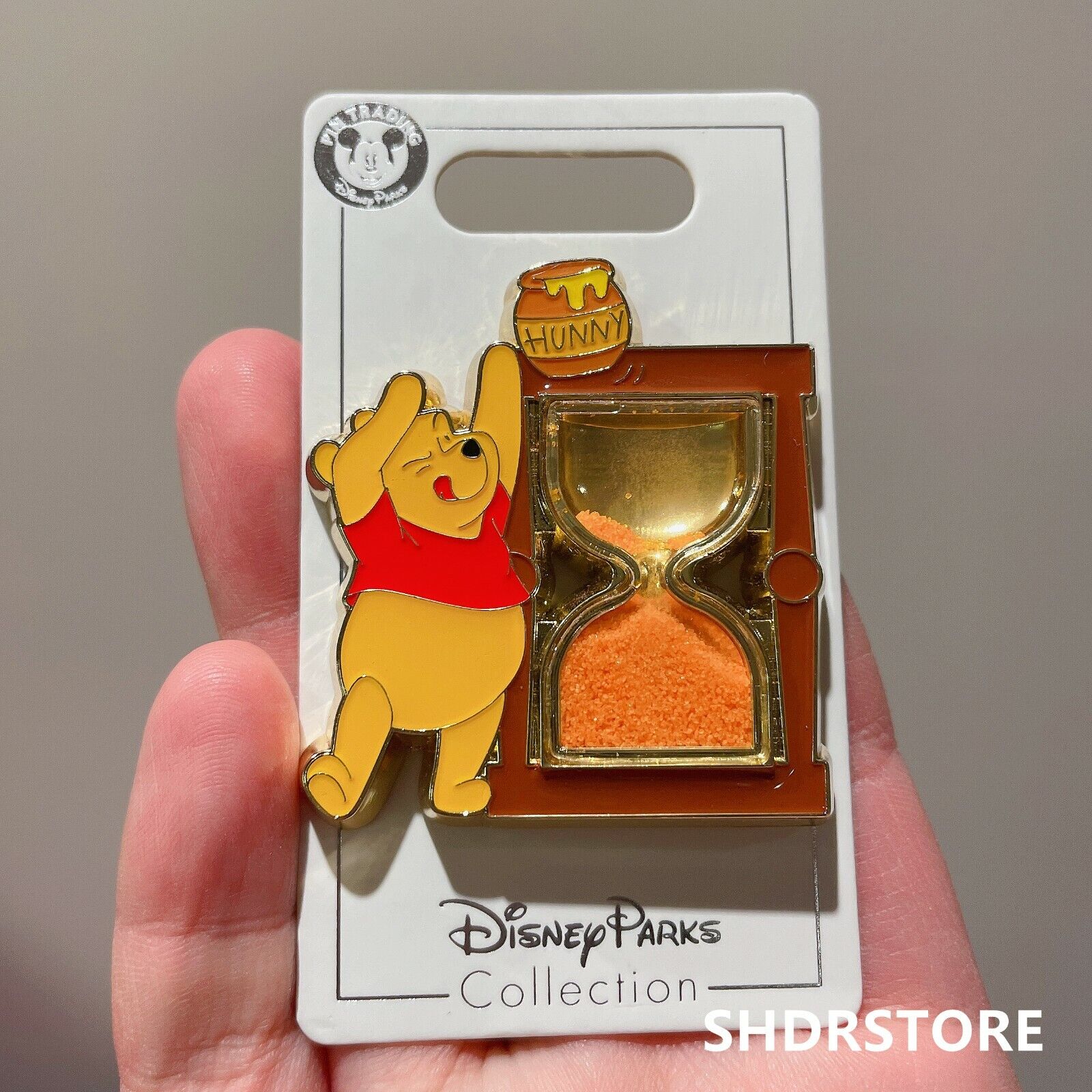 Disney Pin authentic 2021 Winnie the pooh hourglass Disneyland exclusive