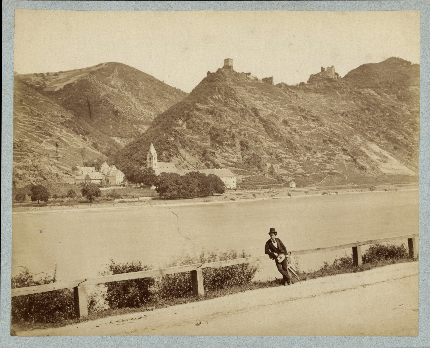 Germany, Boppard, character along the Rhine vintage albums print tira