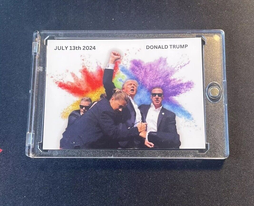 Donald Trump Custom Color Blast Style Card July 13th, 2024 President USA 🇺🇸