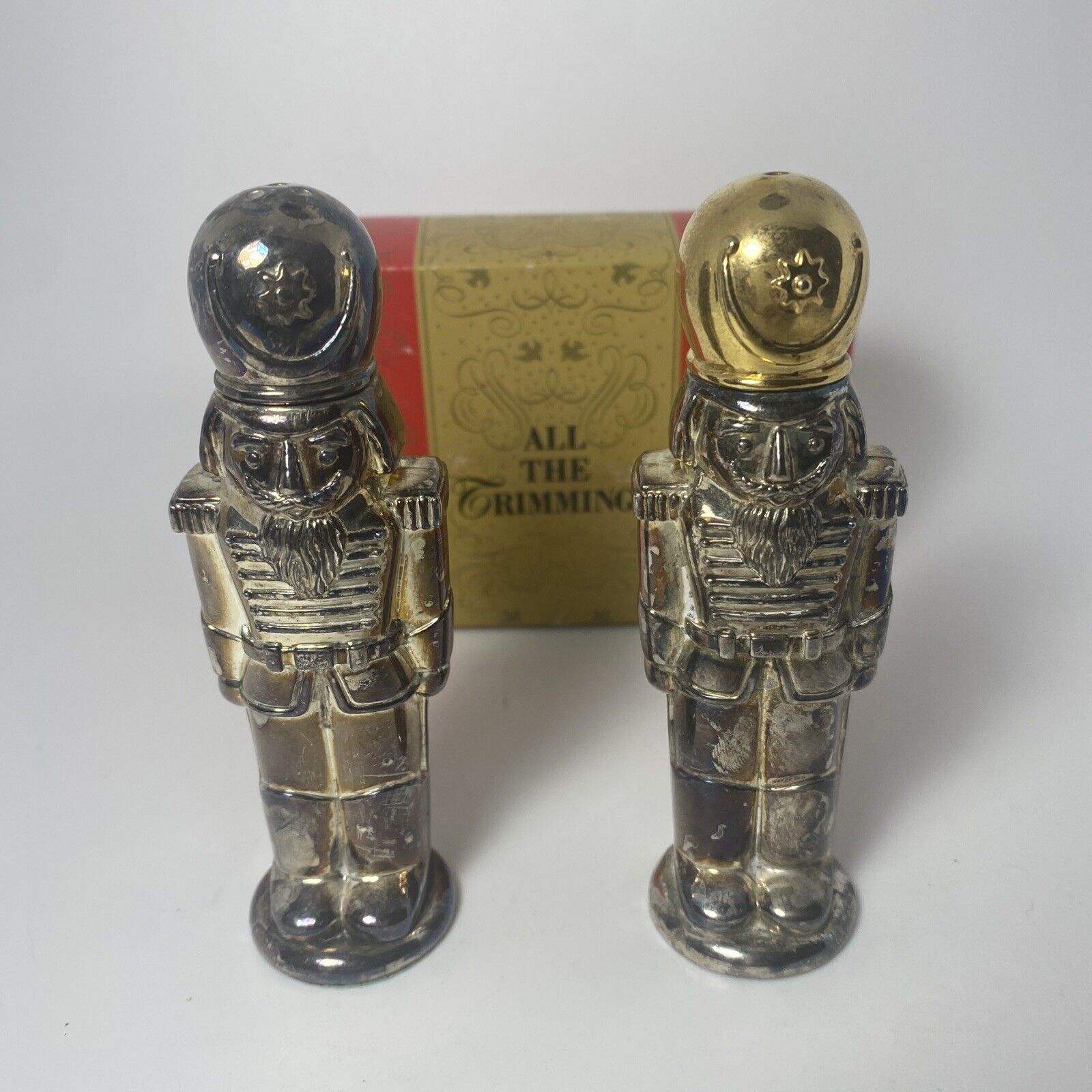 Godinger Art Co Siverplated Soldiers Salt Pepper Shakers All The Trimmings