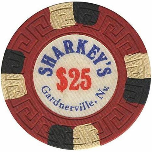 Sharkey's Casino Gardnerville Nevada $25 Chip 1977