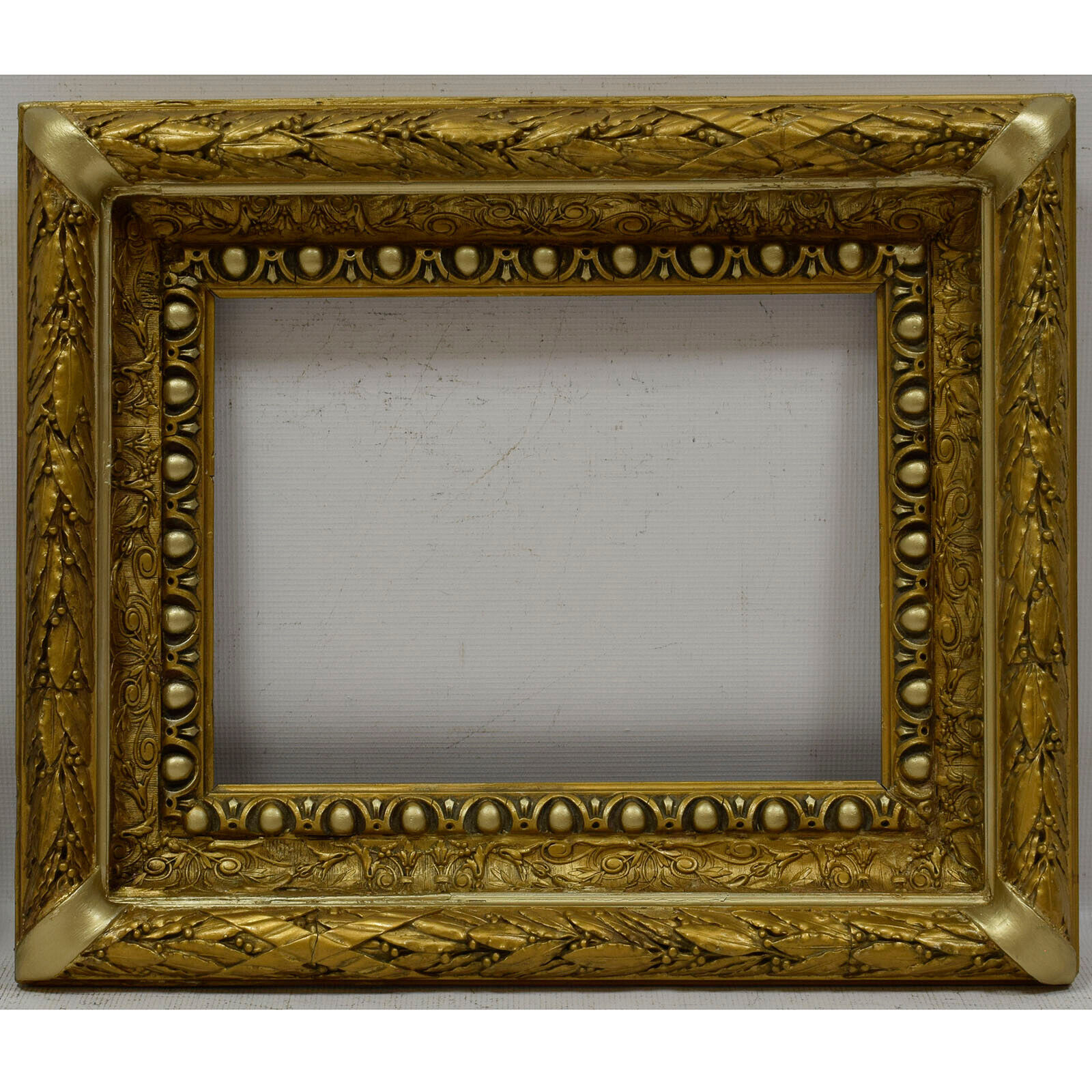 1919 Old wooden frame Original condition Internal: 14,5x11 in