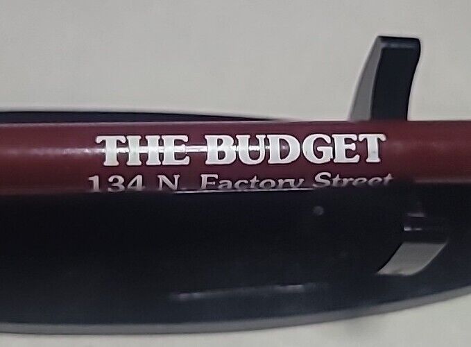 VTG Unsharpened Pencil The Budget 134 N. Factory Street. Sugarcreek Ohio 44861