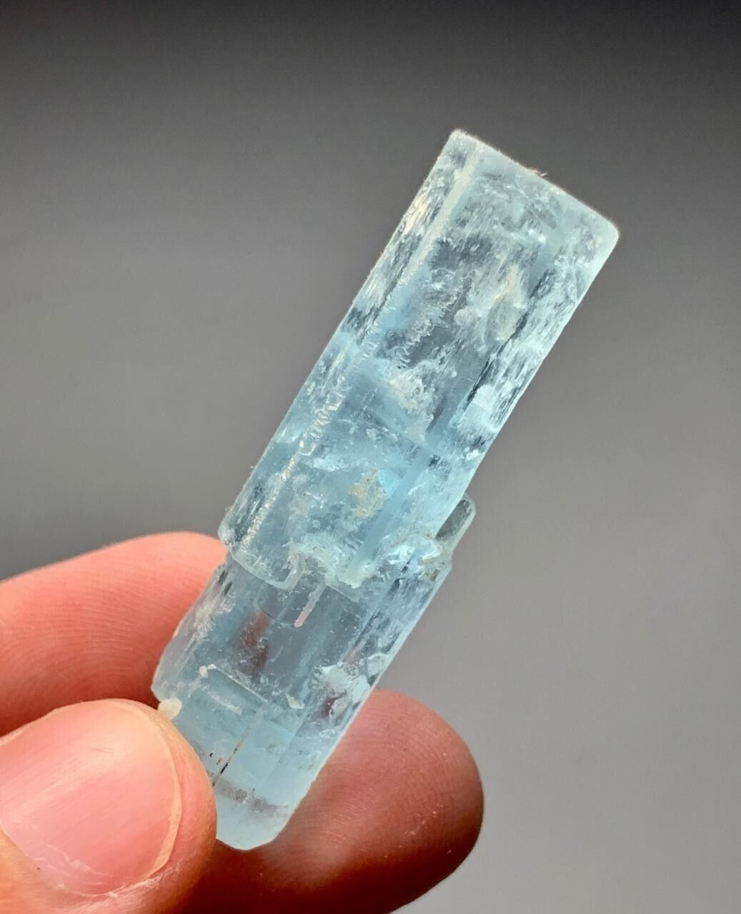 63 Cts Natural Aquamarine Crystal Specimen From Afghanistan