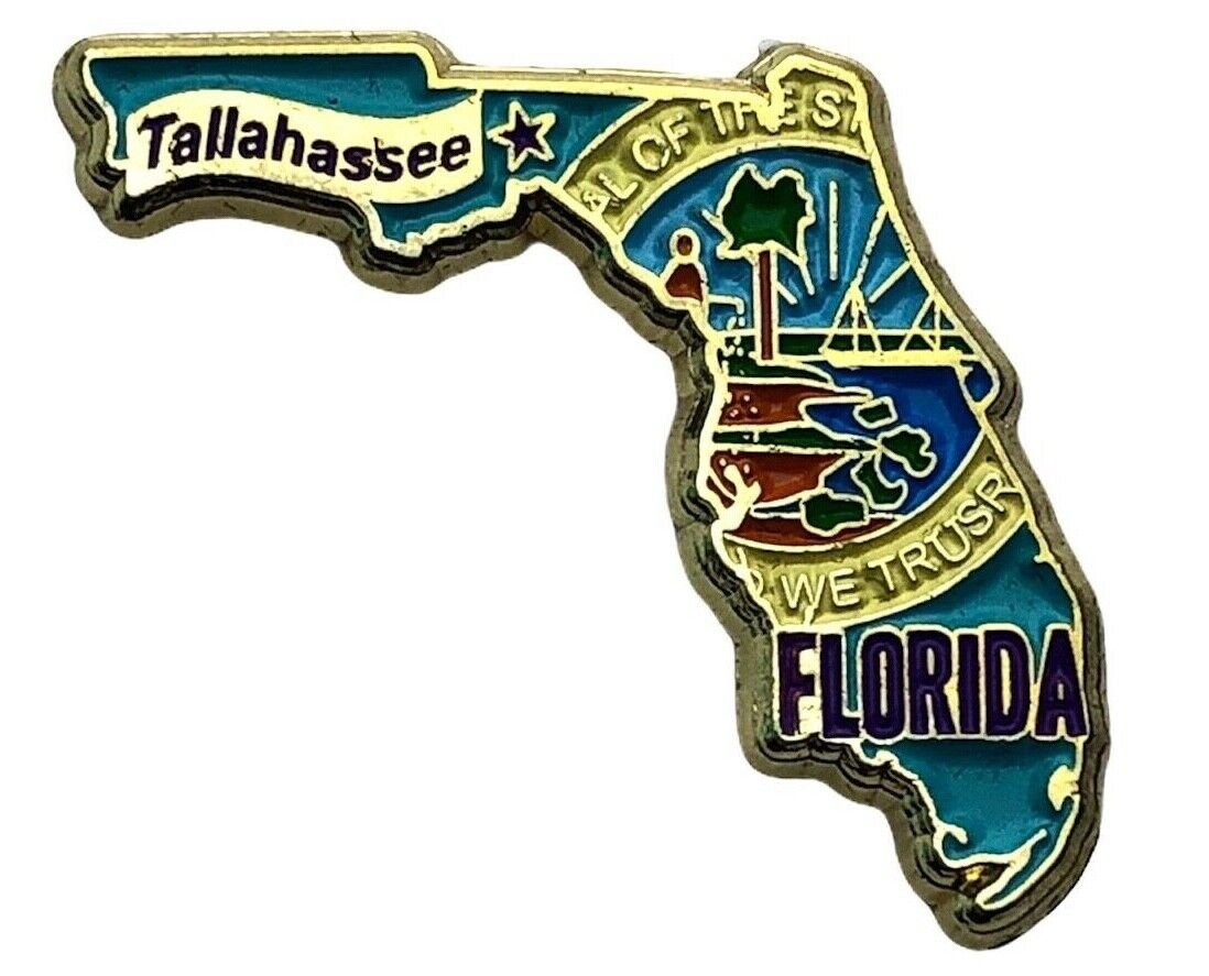 Florida State Of Capital Tallahassee Hat lapel Pin AVA F1D30C