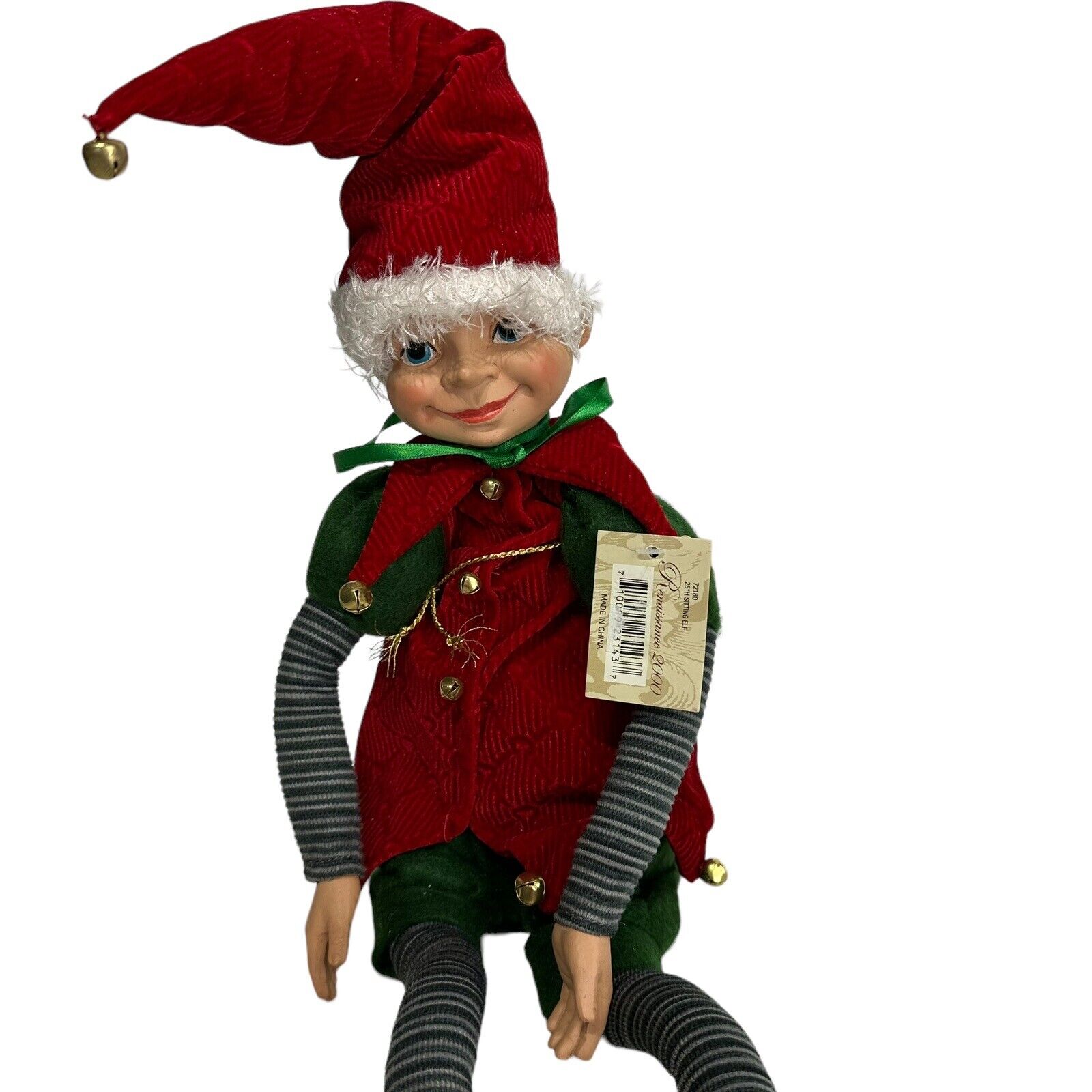 renaissance 2000 christmas holiday elf Fairy 25” Mantel Posable shelf sitter