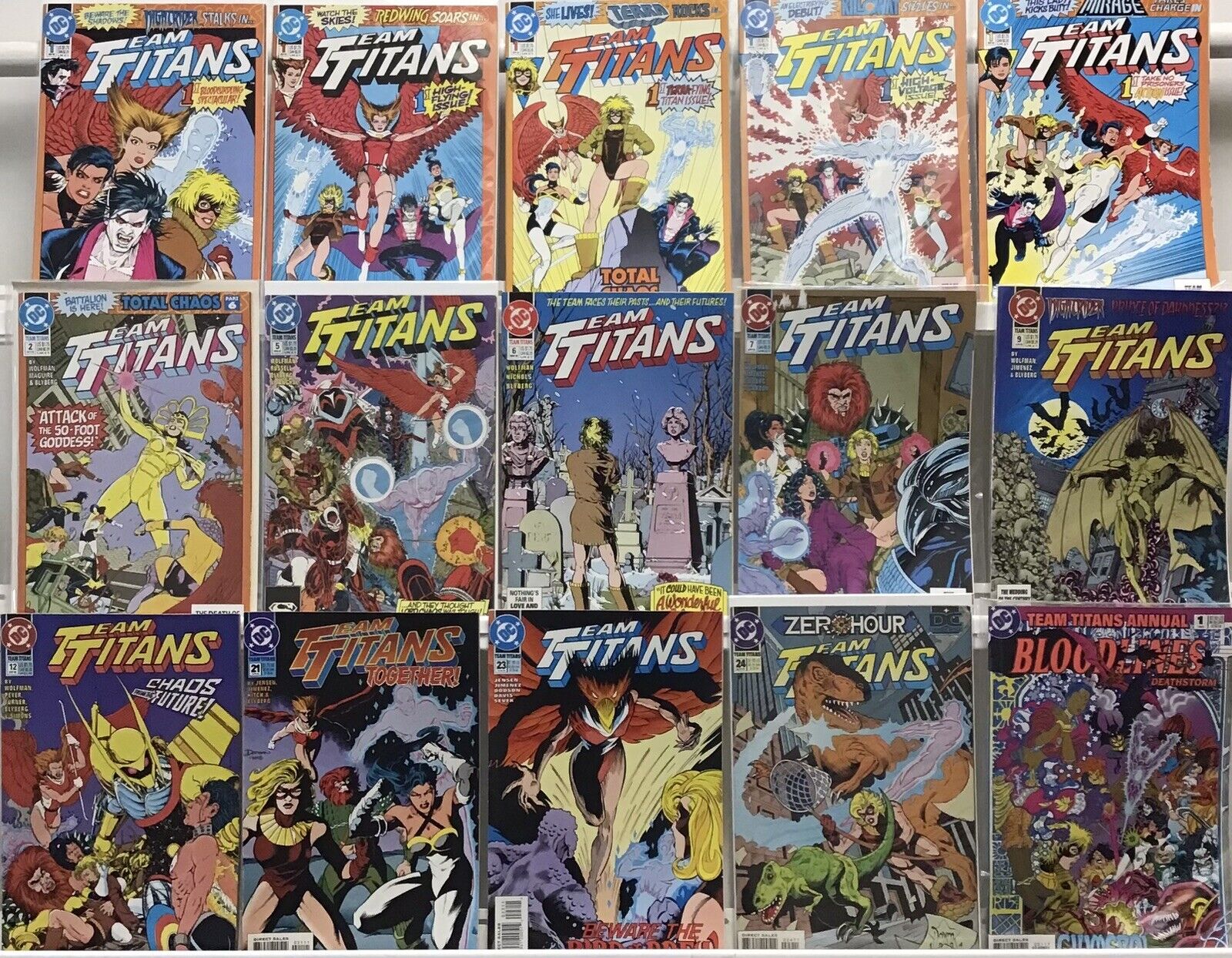 DC Comics Team Titans Lot Of 15 Comics