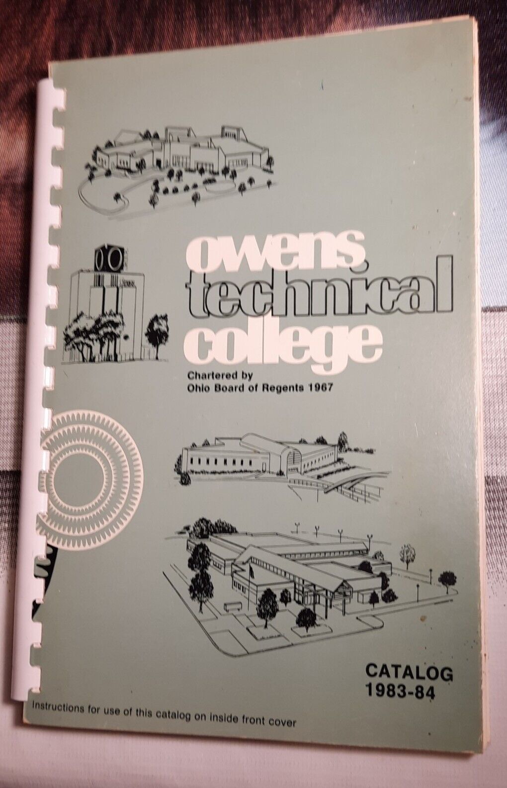 Owens Technical College Catalog 1983-1984 Ohio Book Spiral Bound 