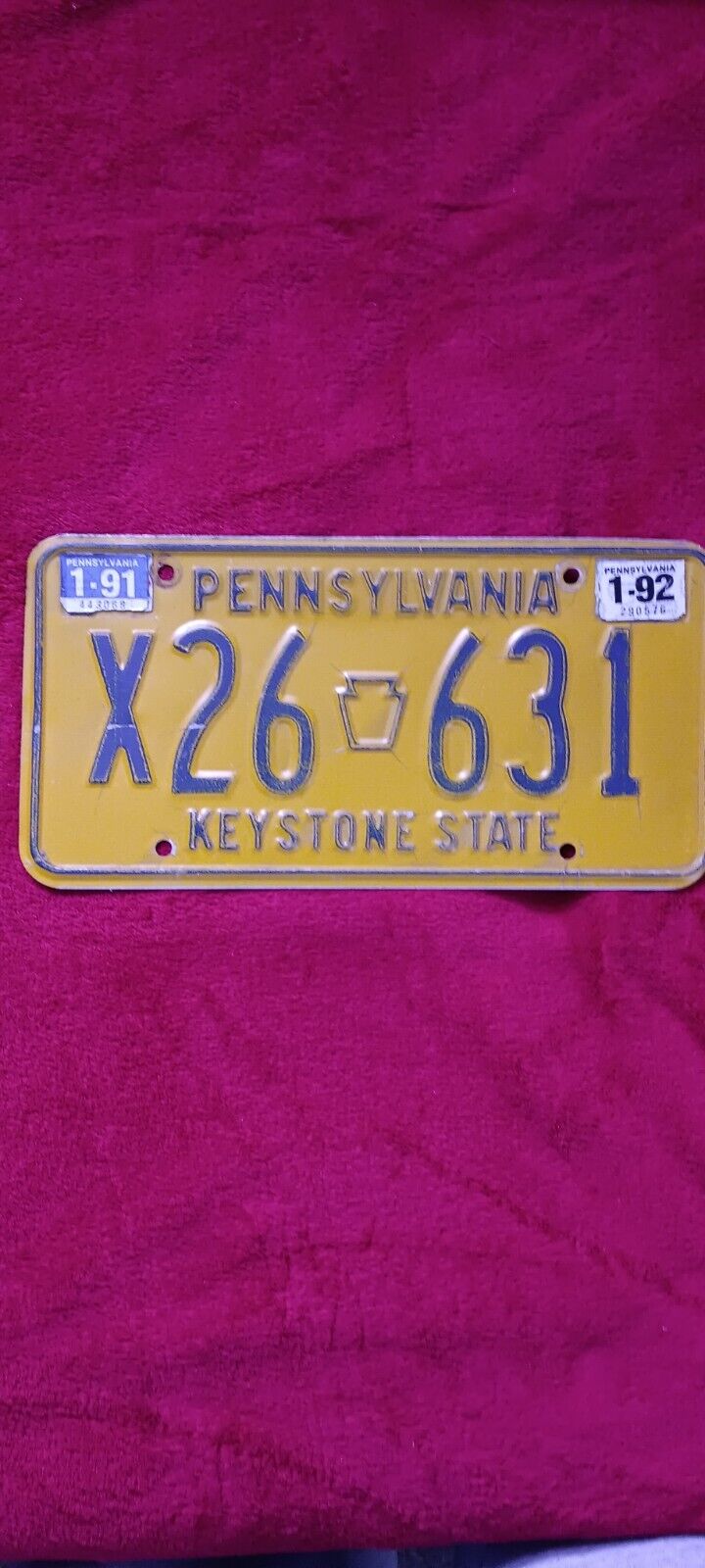 pennsylvania license plate lot of 8