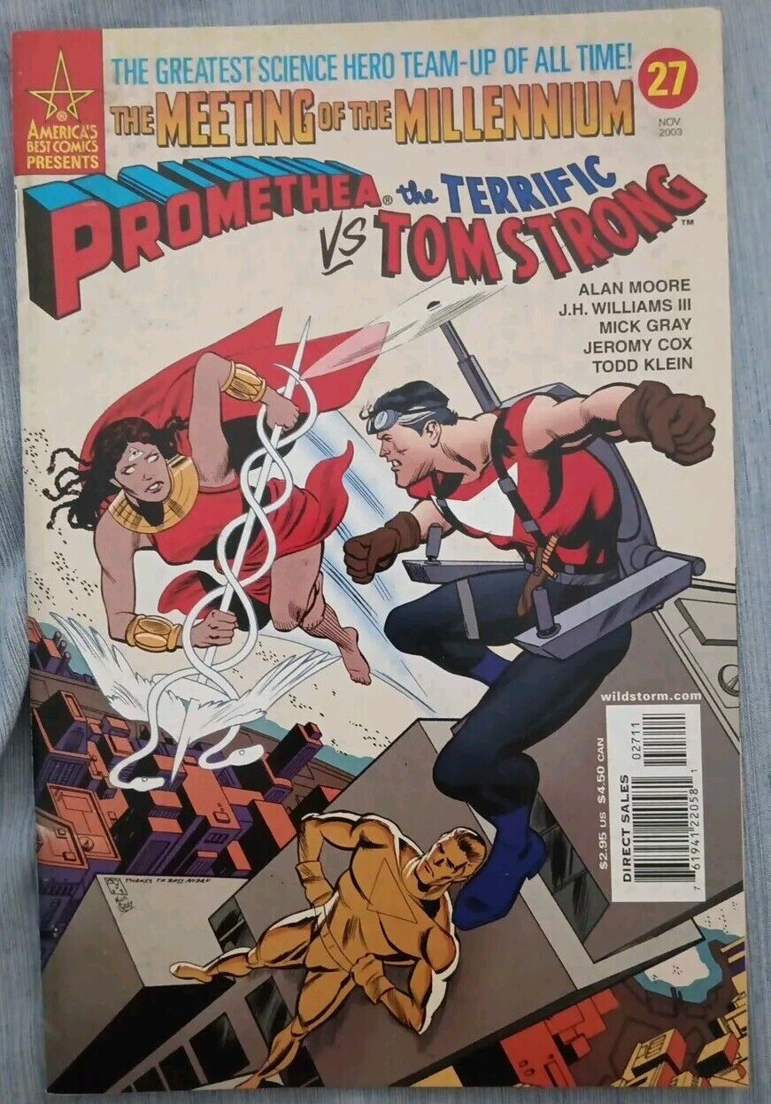 Promethea VS Tom Strong #27 Alan Moore 2003 The Meeting Of The Millennium Vg+