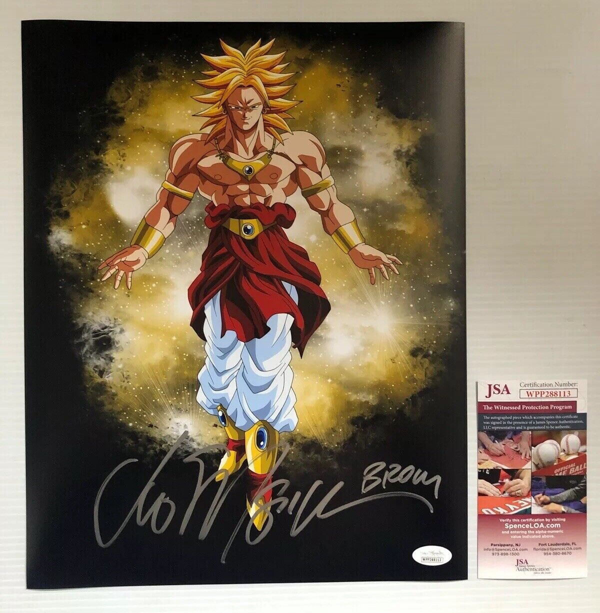 Vic Mignogna Signed Autographed 11x14 Photo Dragon Ball Z Super Broly JSA COA 6