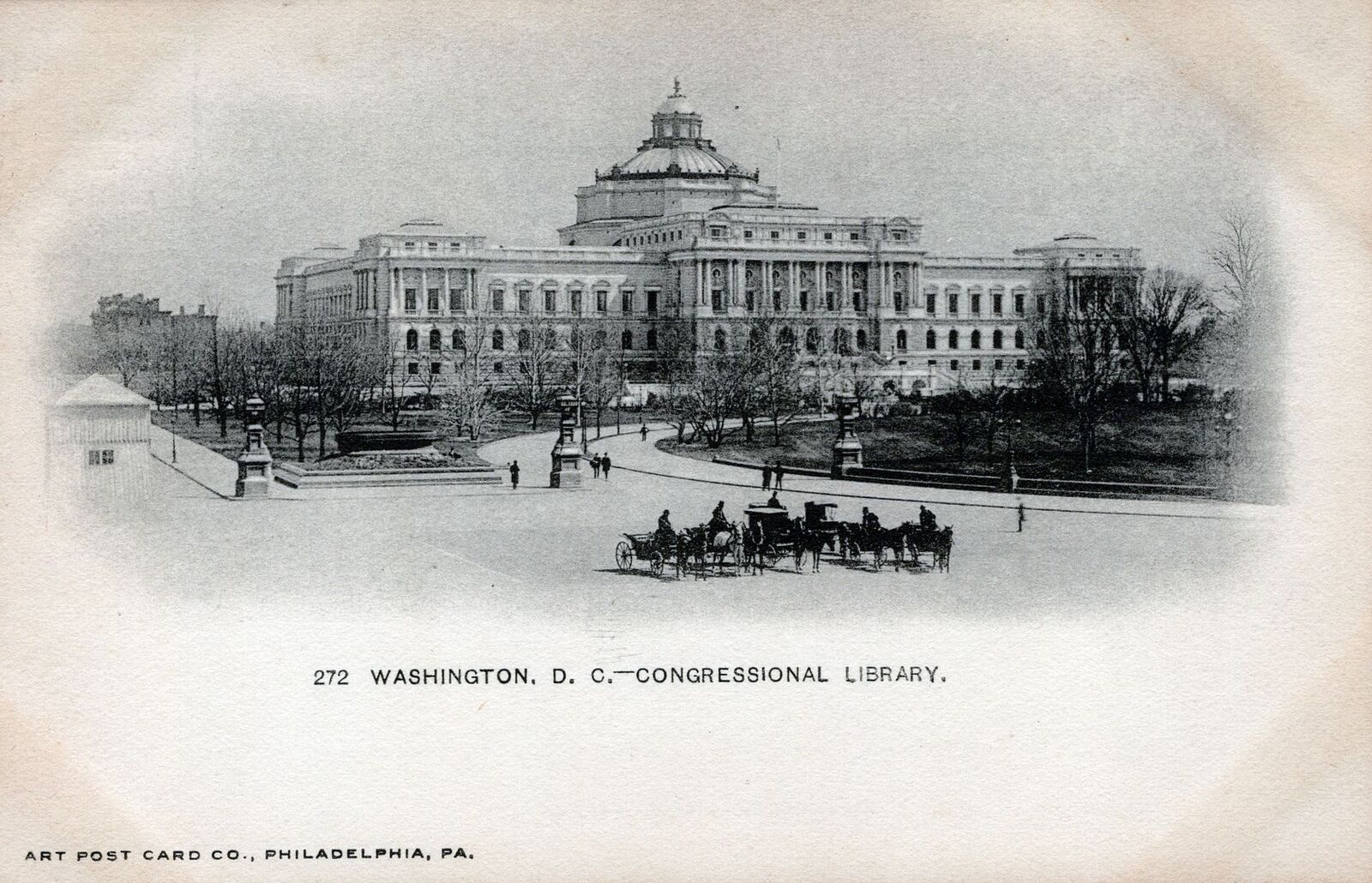 WASHINGTON DC - Congressional Library Postcard - udb (pre 1908)