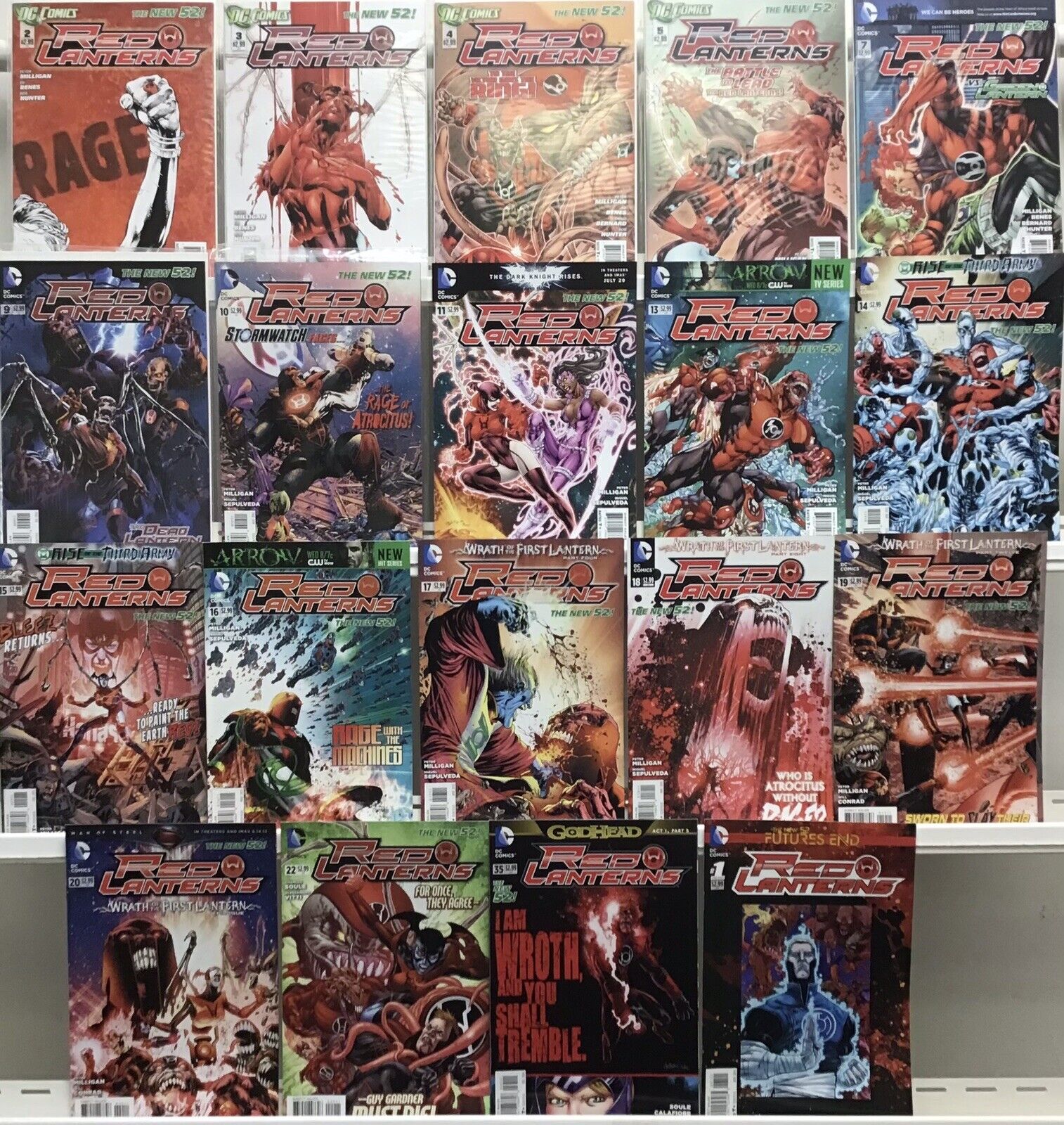 DC Comics Red Lanterns Lot Of 19 Comics
