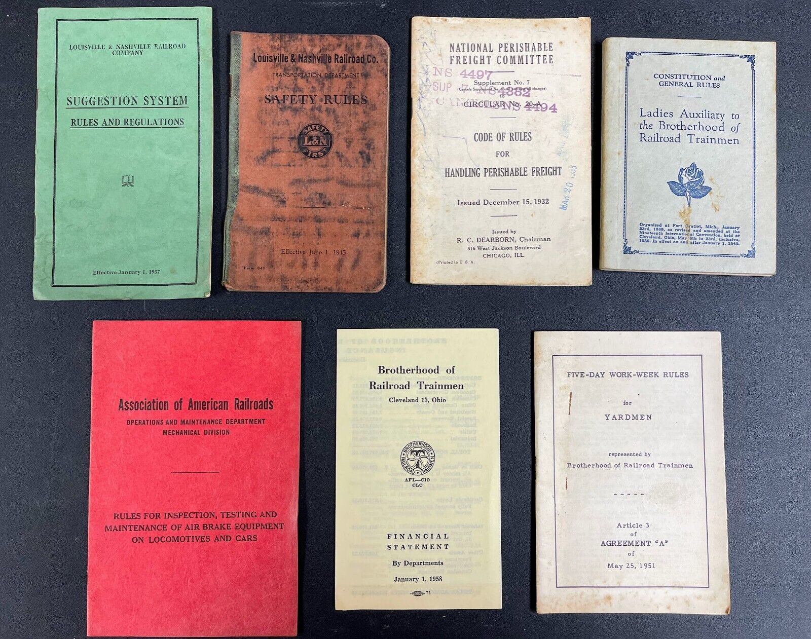 Eleven Railroad Publications 1932-1958