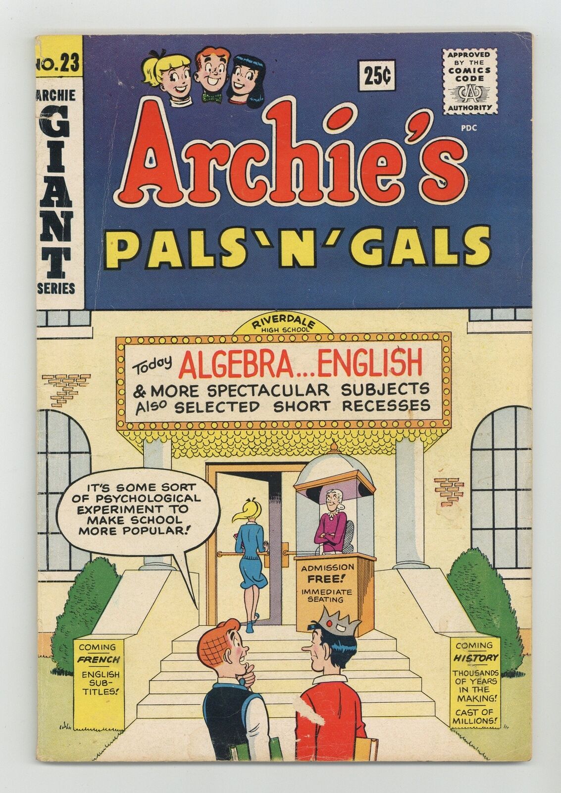 Archie's Pals 'n' Gals #23 GD+ 2.5 1963 1st app. Josie