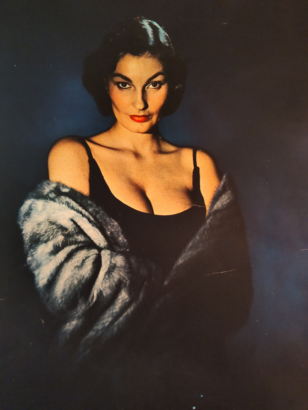1951 Esquire Photograph Model with Michael Maximillian Fur Coat Alan Fontaine
