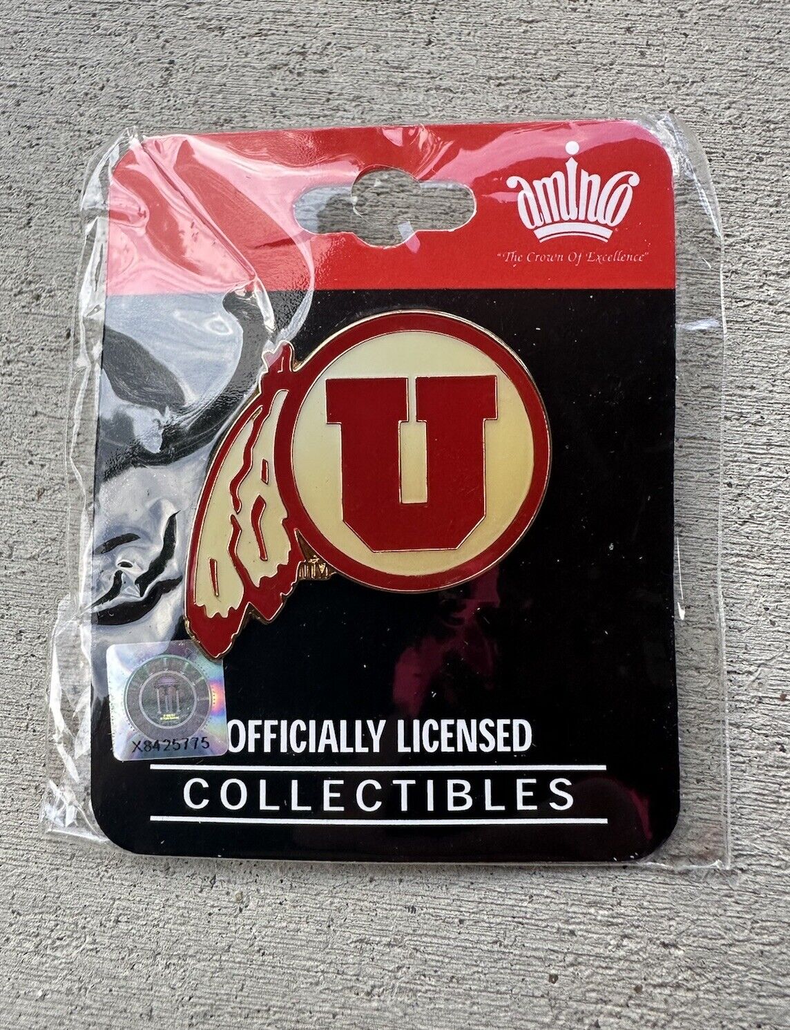 Universty of Utah Athletic Logo Brass Lapel Pin