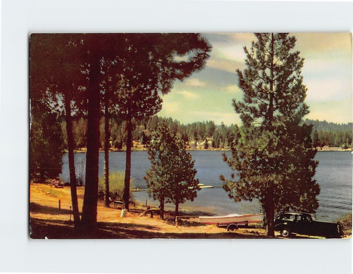 Postcard Lake Arrowhead, Southern California