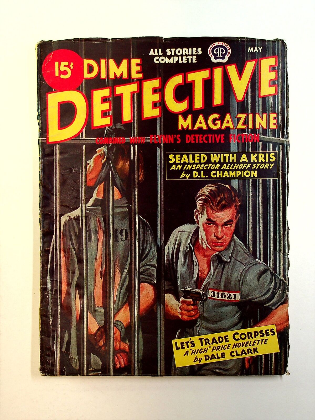 Dime Detective Magazine Pulp May 1945 Vol. 48 #2 VG