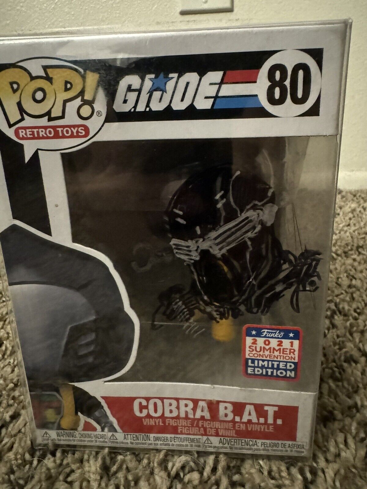 Funko Pop Vinyl: G.I. Joe - Cobra B.A.T - San Diego Comic Con Walmart Signed