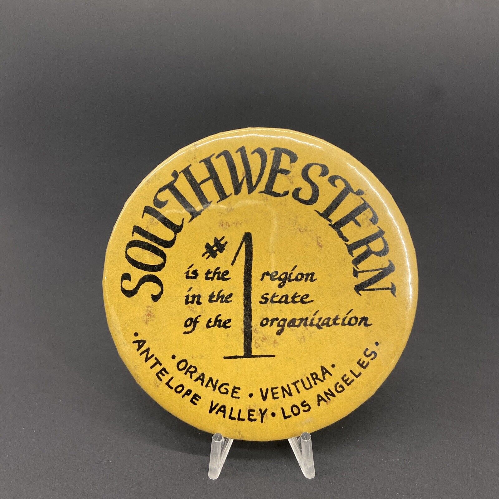 Southwestern Is #1 In The Region Vintage 1970s 1980s 4h FFA Pinback Button Pin