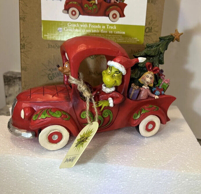 JIM SHORE THE GRINCH Grinch with Friends in Truck 2022 NEW IN BOX ENESCO 6010775