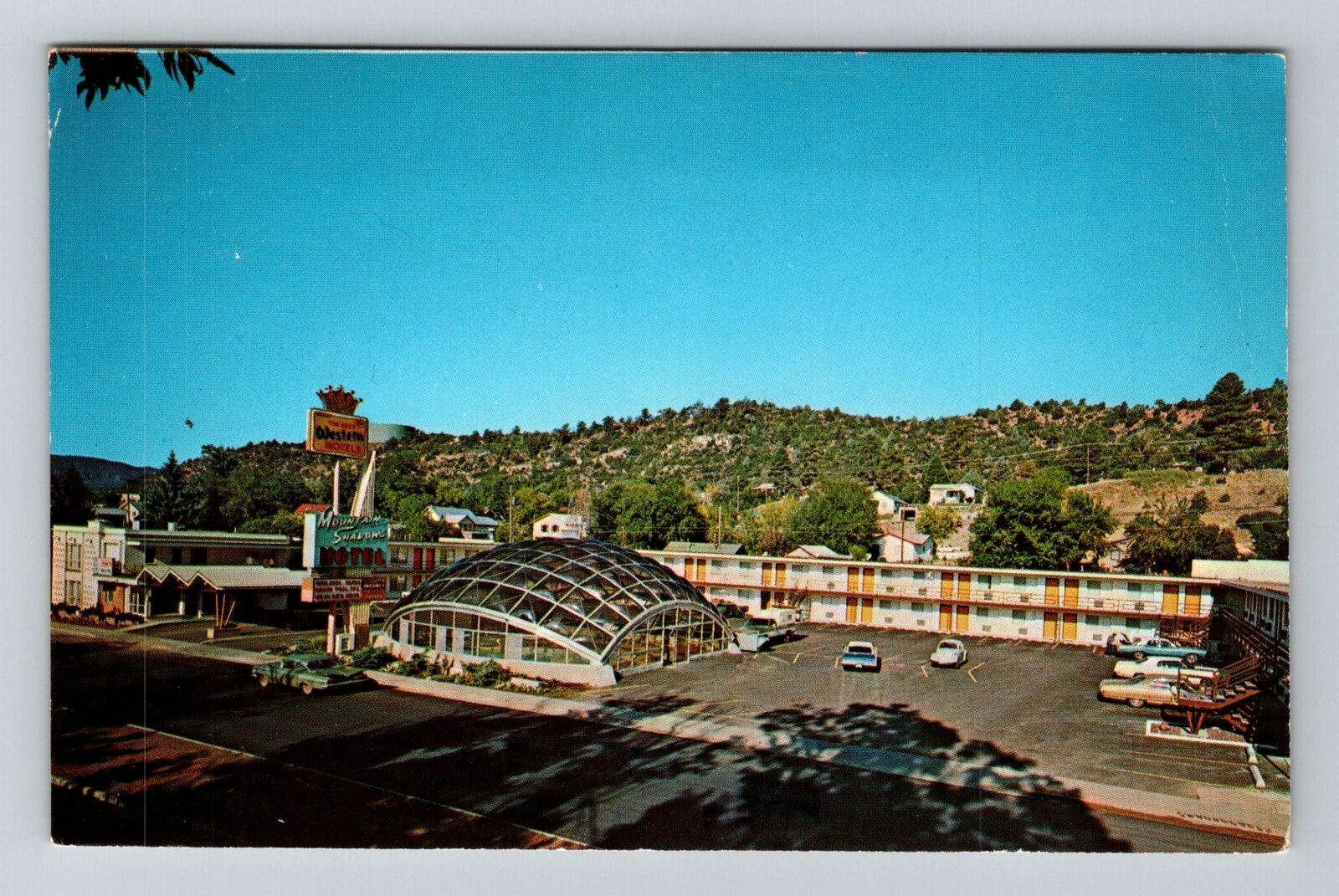 Durango CO-Colorado, Mountain Shadows Motel, Advertising, Vintage Postcard