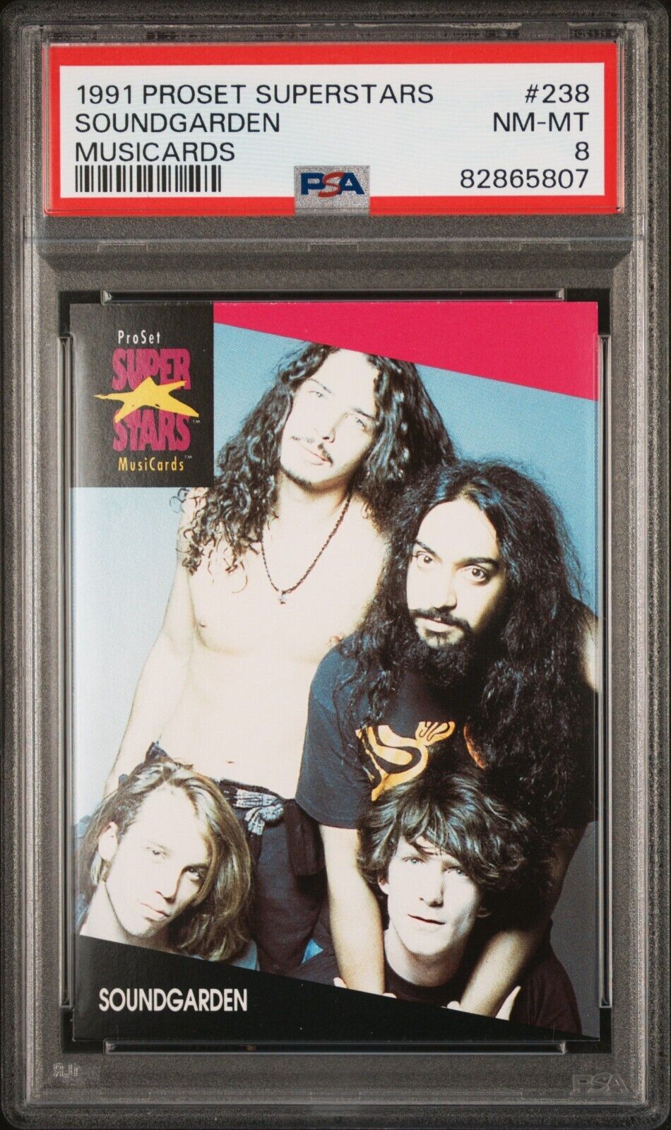 1991 Proset Superstars Soundgarden Musicards PSA 8 NM-MT Card #238 Chris Cornell