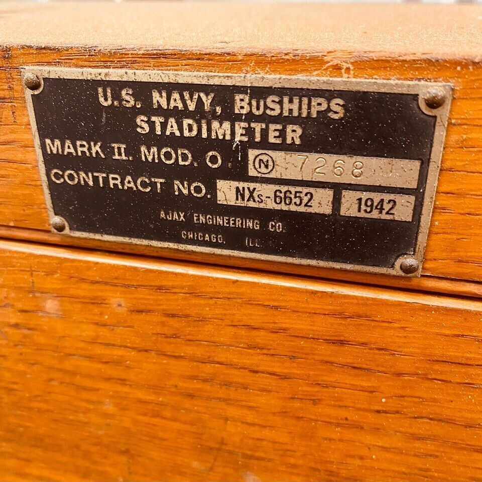 Rare Ajax WWII 1942 US Navy Stadimeter with Box (See Description)