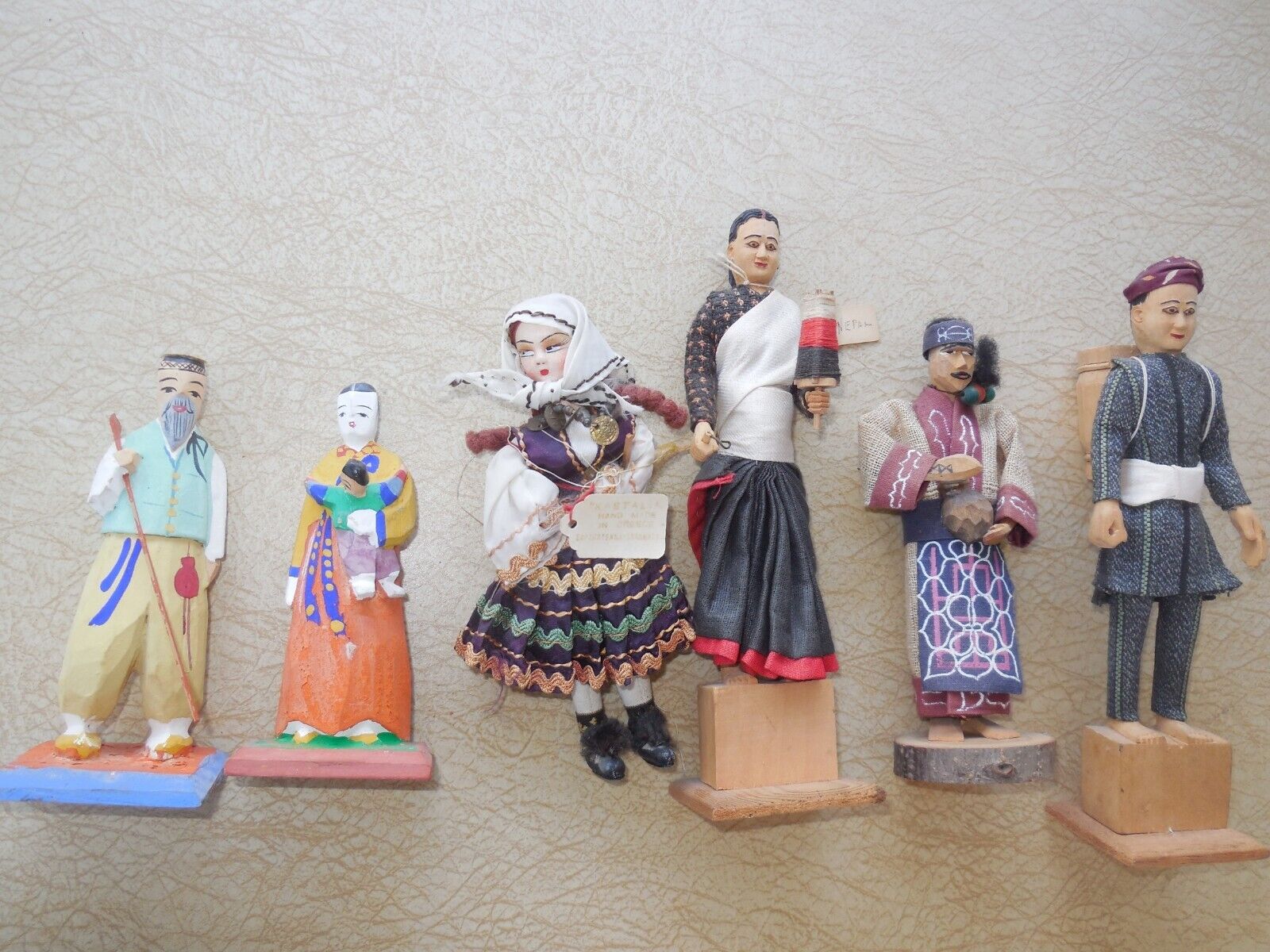 Vintage  International Doll Lot Folk Art Traditional Costume