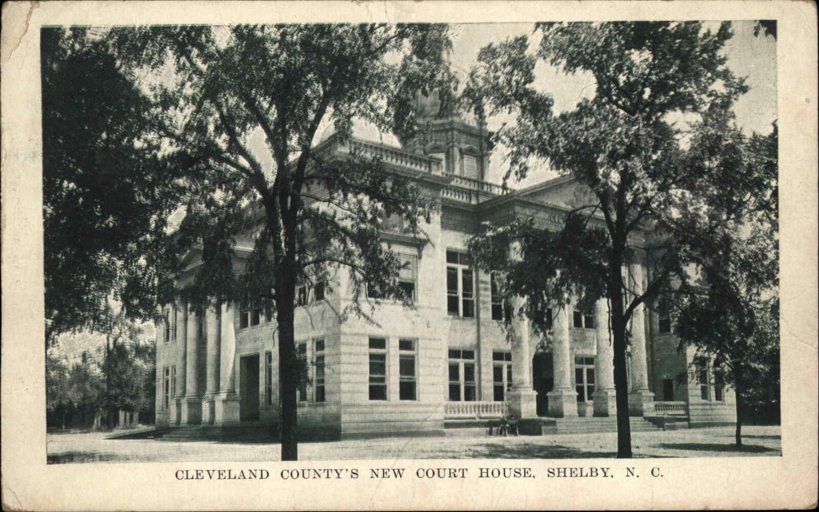 1910 Postcard Shelby North Carolina NC Clevand County Court House