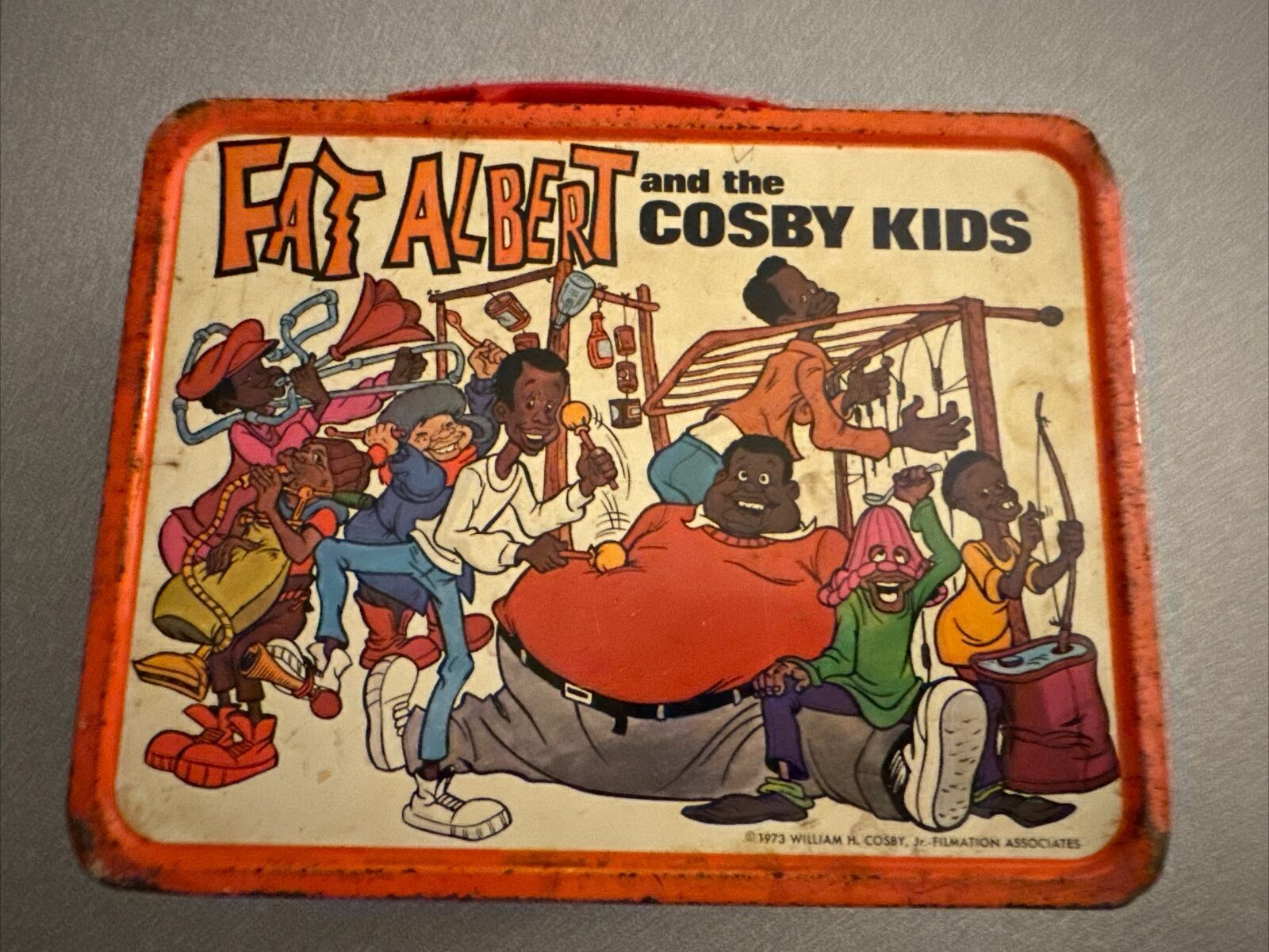 Vintage Thermos Fat Albert and the Cosby Kids Lunchbox no Thermos-Fair Shape