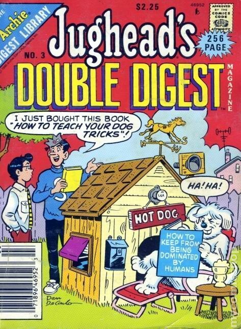 Jughead\'s Double Digest #3 FN+ 6.5 1990 Stock Image