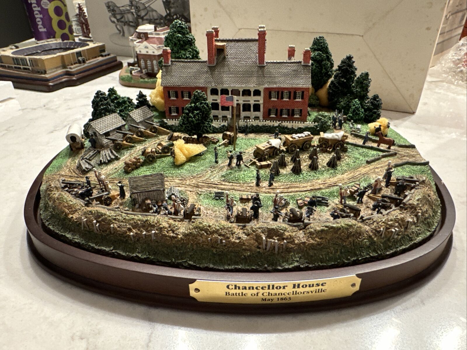 Danbury Mint 1995 The Civil War Chancellor House Battle Of Chancellorsville 1863