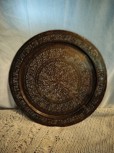 Antique Brass Platter/ Made in India