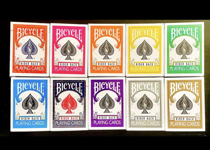 Bicycle Playing Cards Decks Rider Back Color  Collection 10 Decks SEALED