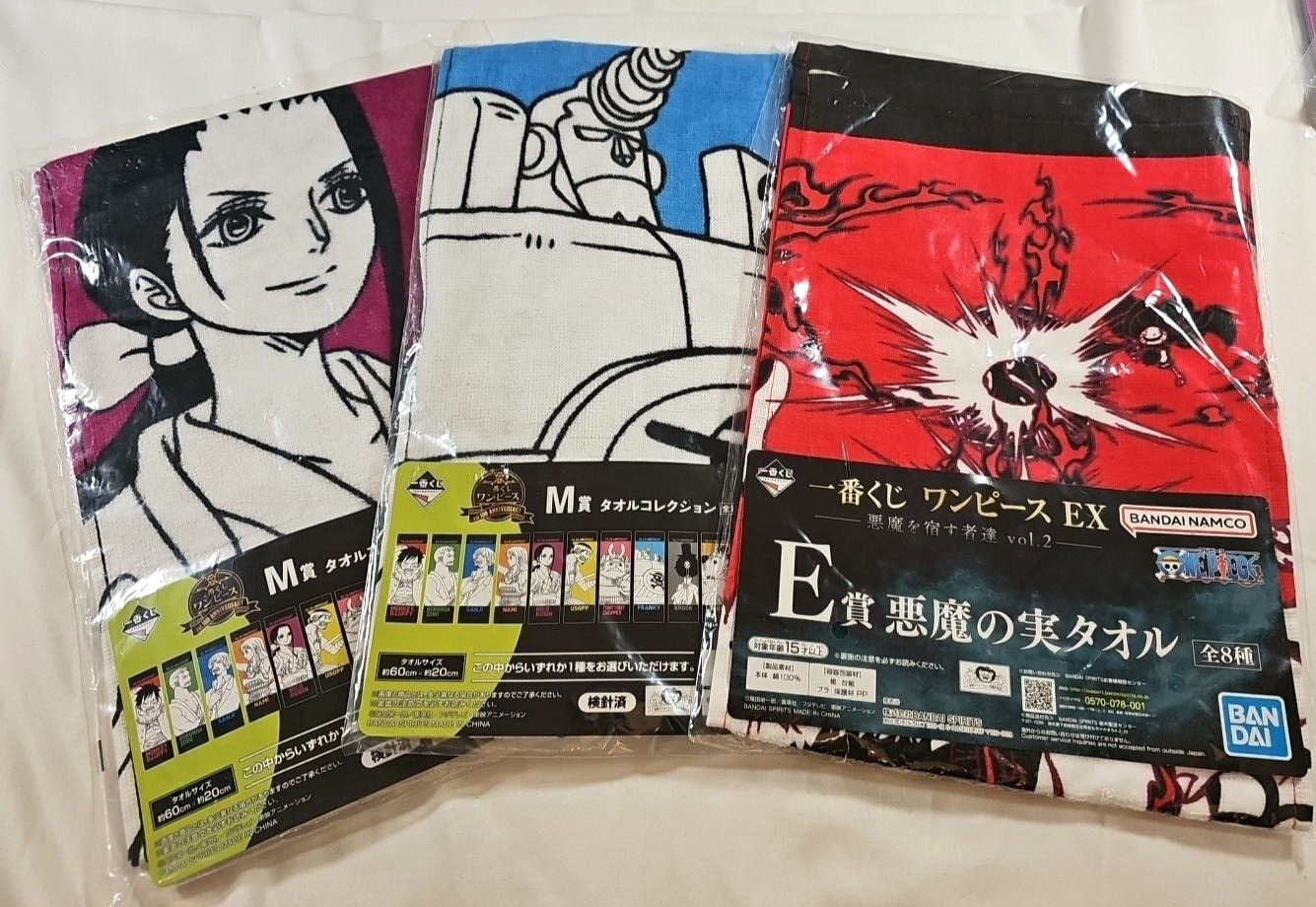Bandai Spirits Towel Collection - 3 Towels from Bandai Namco
