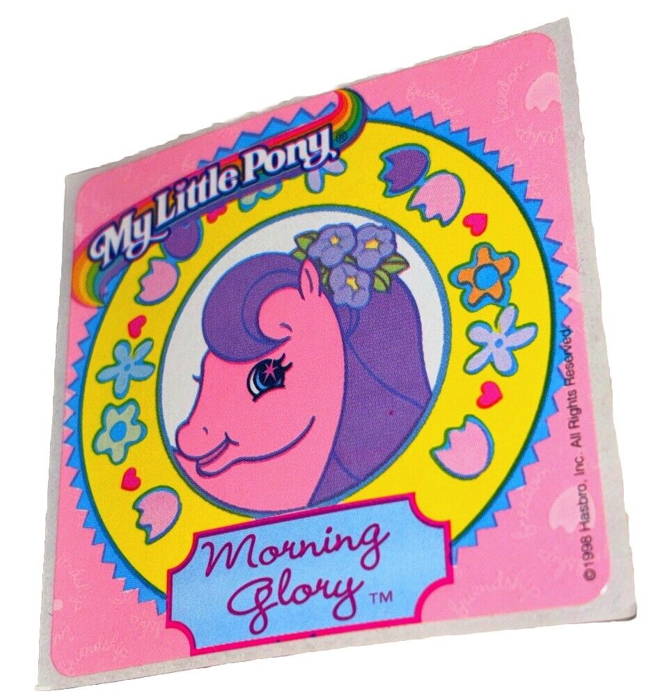 RARE Vintage My Little Pony G2 Sticker Morning Glory Smile Makers 1998