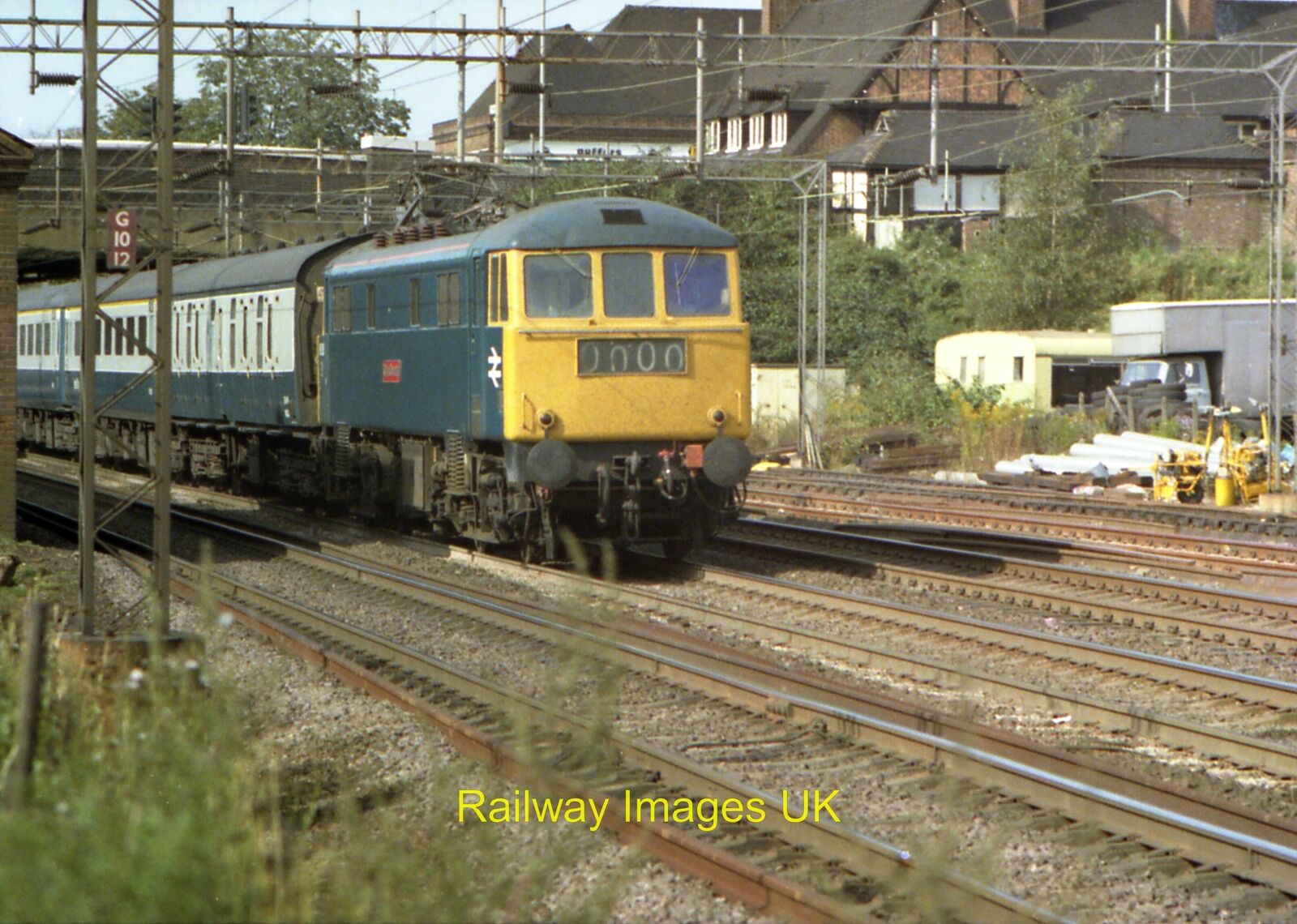 Railway Photo - Half Frame At Kenton - 5 c1978 Class 86 / 87 BR Blue