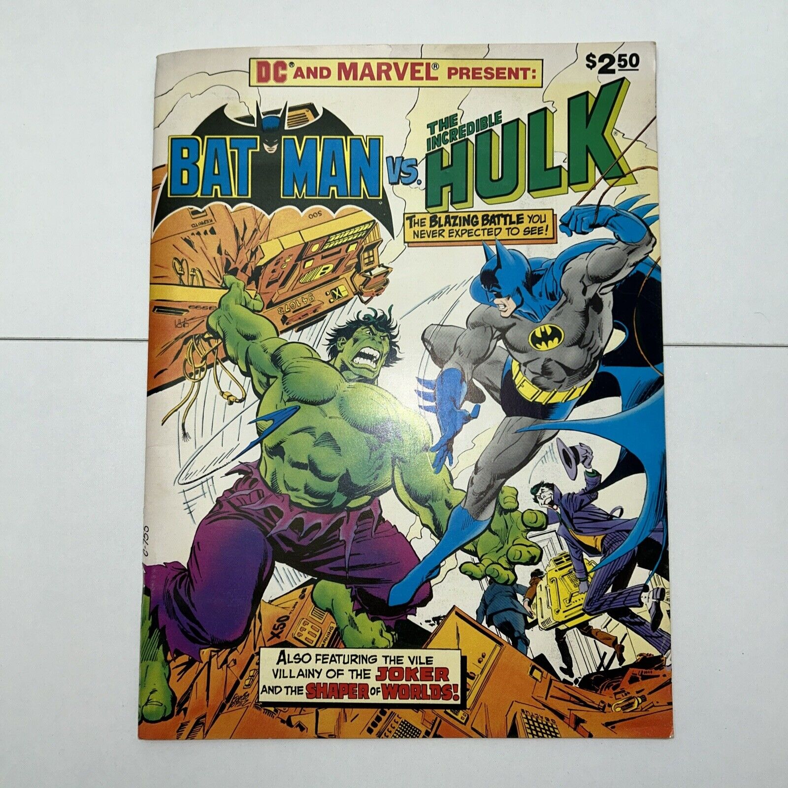 DC and Marvel Present Batman Vs Hulk Treasury Size 1981 Joker Two-face Leader