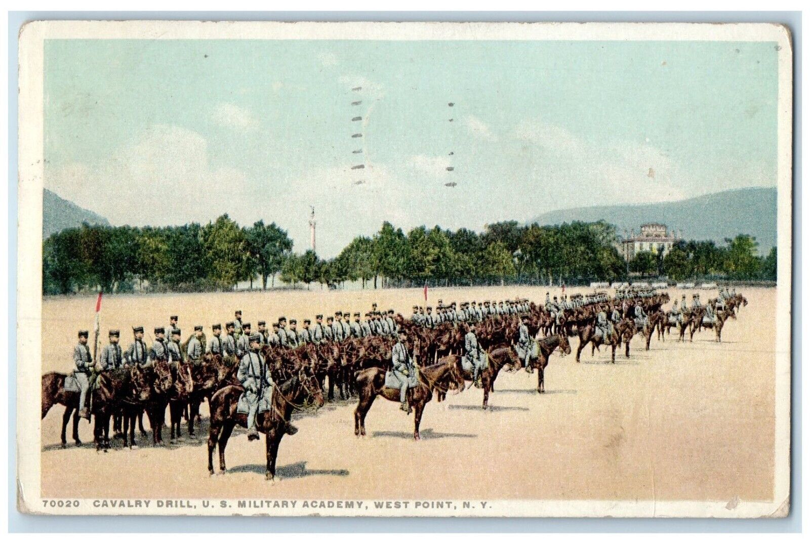 1926 Cavalry Drill US Military Academy West Point New York NY Phostint Postcard