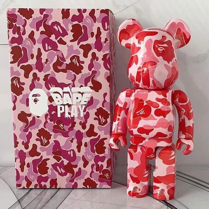 400%Bearbrick Camouflage Art decoration Toy Action Figure Ornament Doll Gift