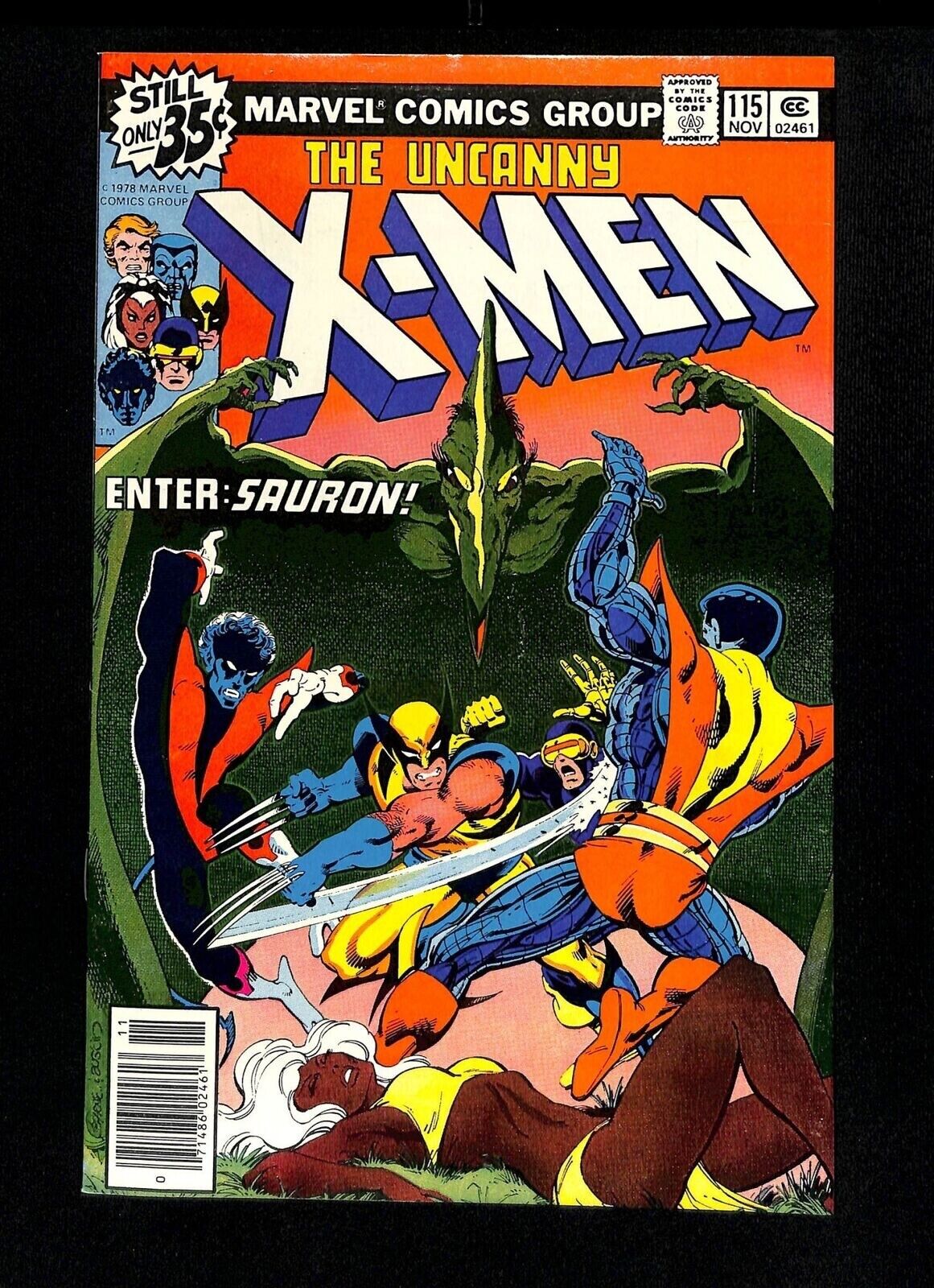 Uncanny X-Men #115, FN 6.0, Ka-Zar, Sauron, Colossus, Wolverine, Storm