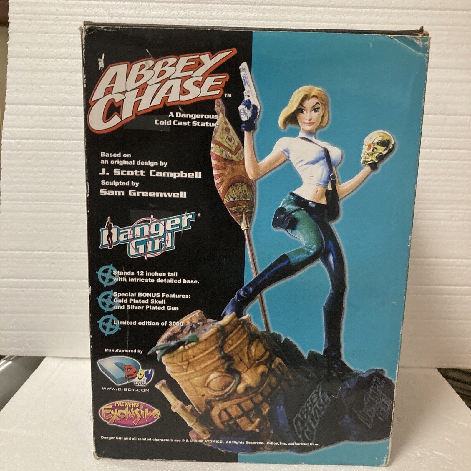 Danger Girl Abbey Chase Previews Exclusive Statue, D-Boy 2000