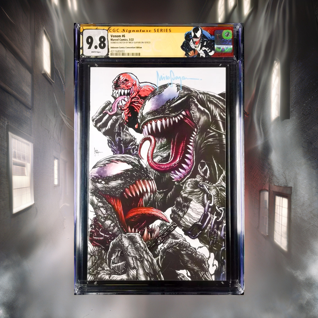 Venom #6 Marvel Comics 5/22 SIGNED & SKETCH BY MICO SUAYAN ON 10/9/23