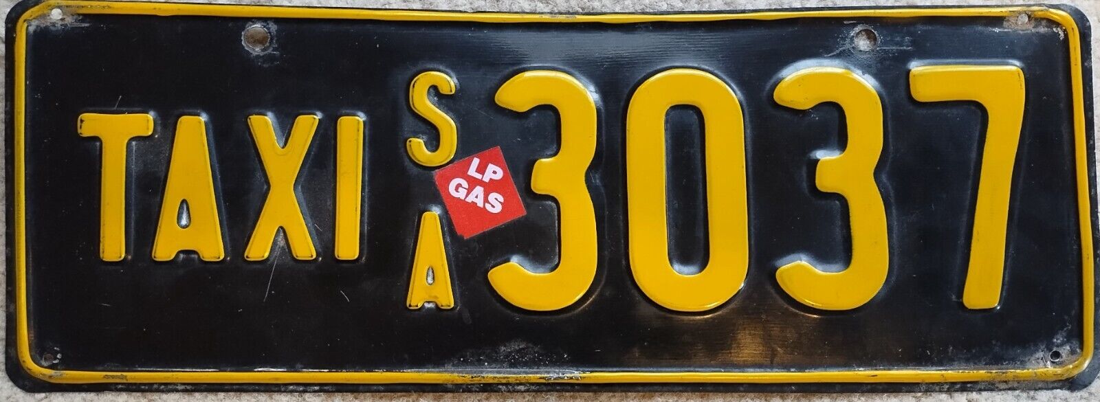 South Australia SA - Taxi License Plate
