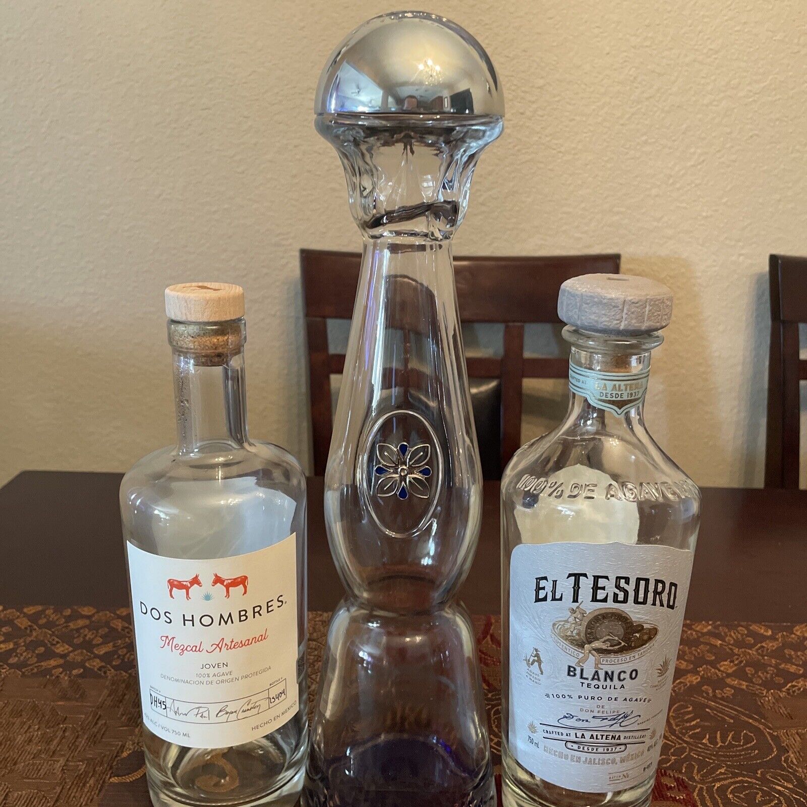 3 Top Shelf Celebrity Tequila Bottles: Clase Azul Plata & Dos Hombres Mezcal